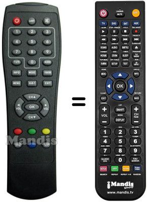 Replacement remote control Metronic ZAP BOX PLUG-IN2 (ver. 2)